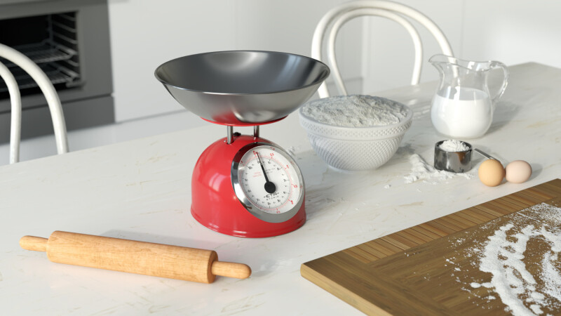 ETA kuhinjska tehtnica Storio, rdeča [ETA 5777 90030]